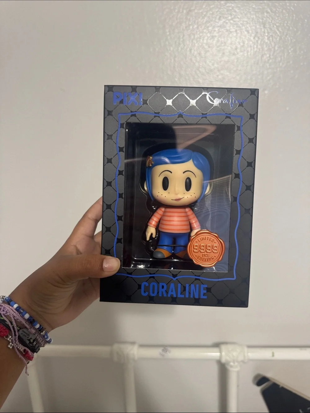 Pixi Coraline Figure - Blue Hair, Orange Stripes
